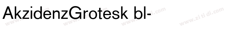 AkzidenzGrotesk bl字体转换